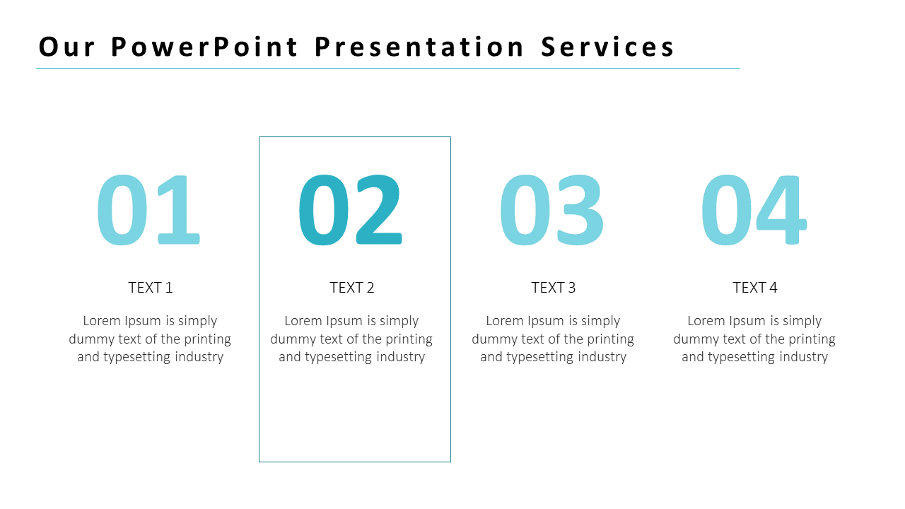 Free - Simple PowerPoint Presentation Services With Numbers